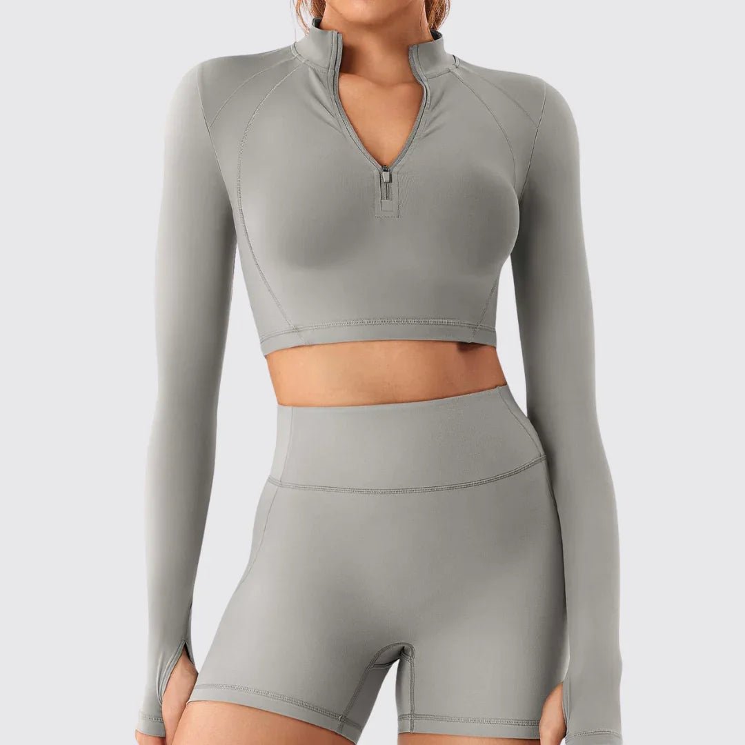 Zip Up Cropset - Leafrog Official