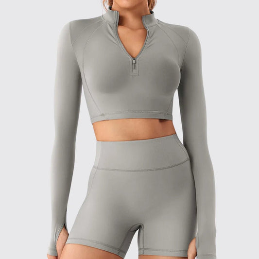 Zip Up Cropset - Leafrog Official