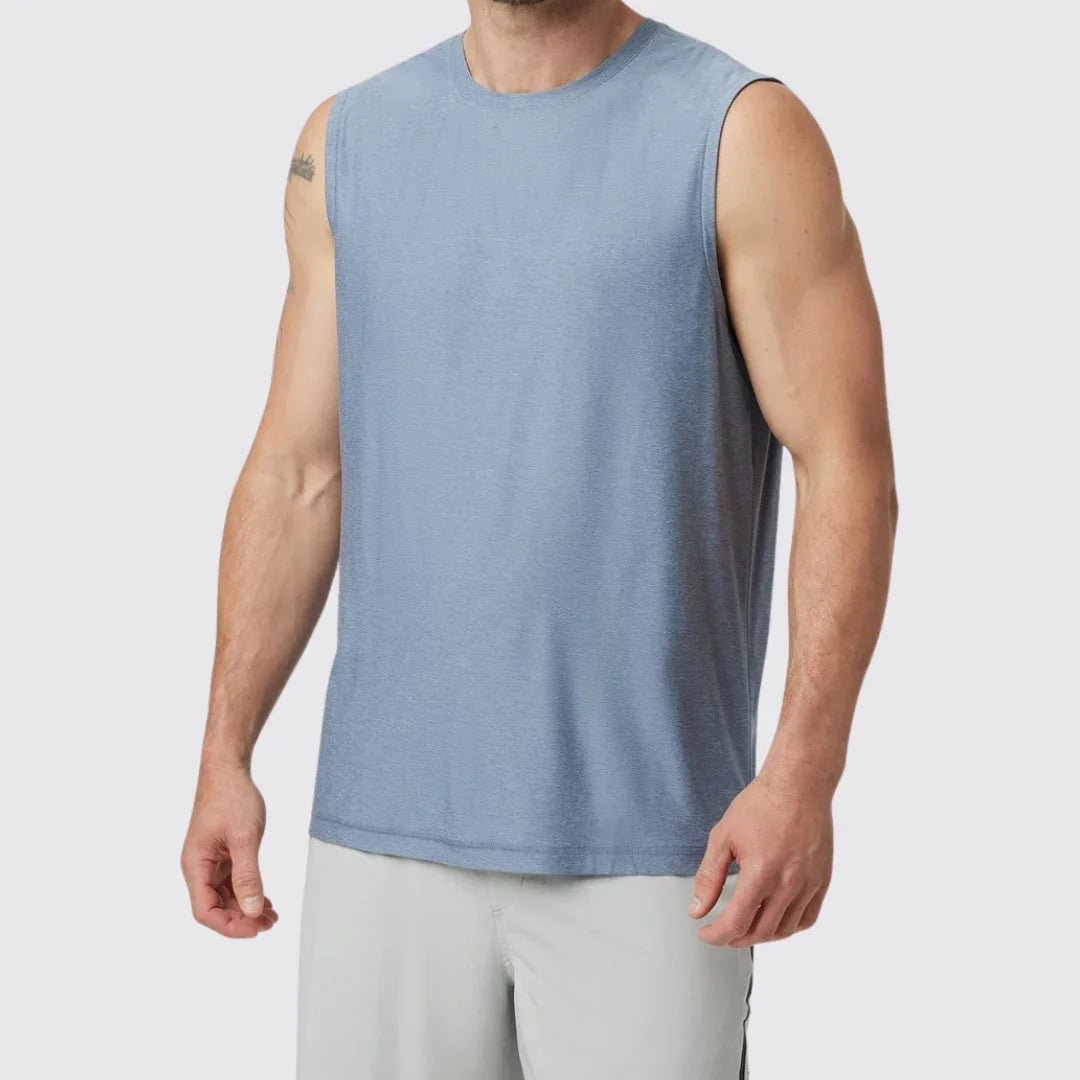 Muscle Fit Sleeveless Tee - Leafrog Official